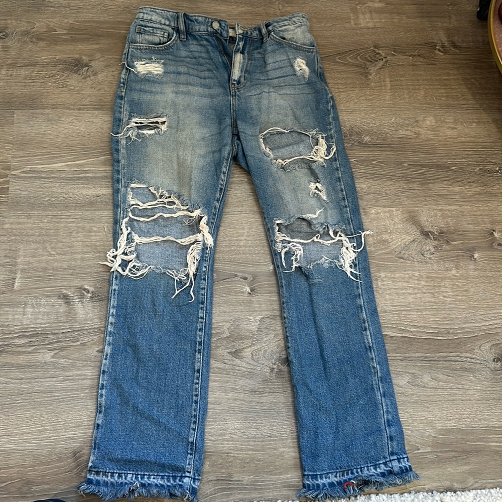 Kancan jeans with big rips size 26